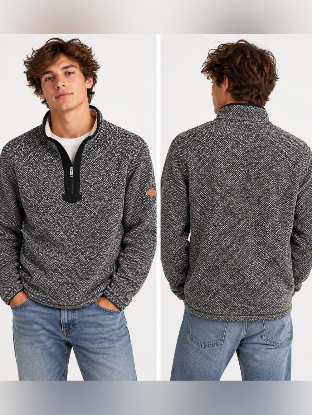 Orvis Heritage Sherpa Fleece Quarter Zip Pullover Cozy Cabin Gorpcore Men’s M